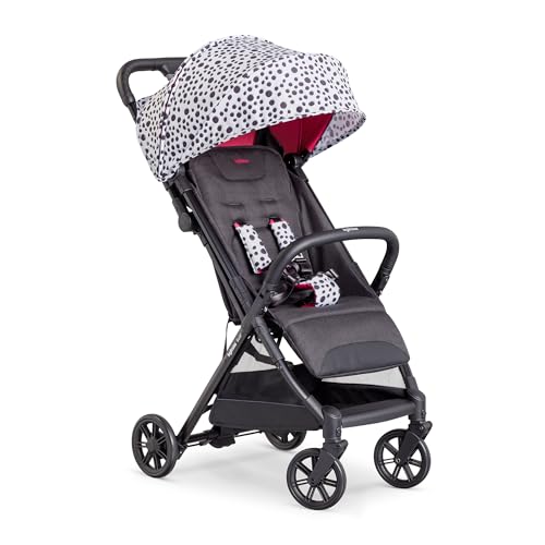 Inglesina Cadeira de passeio leve Quid², Polka Dots Black, até 22 kg, compacta e leve, ideal para avião