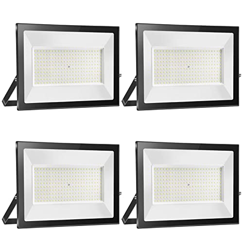 loyal 4 pacotes de 200 W Faretto LED da Esterno 2000 LM, super luminoso branco Freddo 6000 K Luce di Sicurezza, IP65 impermeável Proiettore farol, Fari LED Lâmpada per Garage Giardino Corridoio Piazza