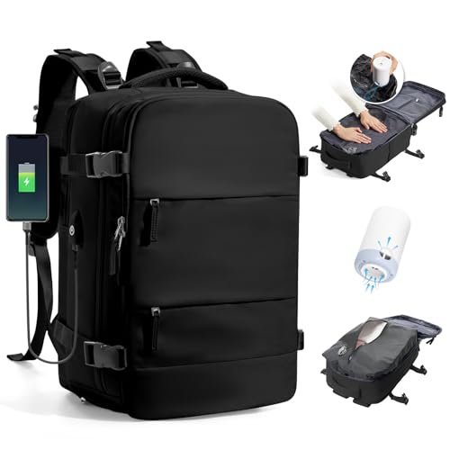 BJLFS Mochila viagem cabine avião 40 x 30 x 20 mulher mochila a vácuo Ryanair mala bagagem de mão 40 x 20 x 25 Ryanair mala de viagem homem malas de viagem cabine mochila portátil 14 polegadas para