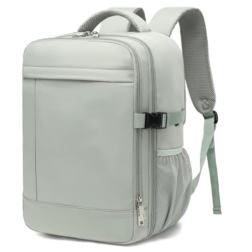 Lossga Mochila viagem cabine avion 40 x 20 x 25 para Ryanair, Verde esmeralda