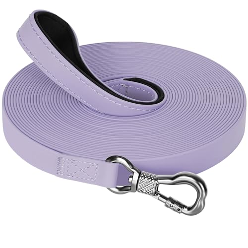 X XBEN Trela de treino para cão, 10 m impermeável com gancho bloqueável, para cães grandes e pequenos, para nadar e acampar