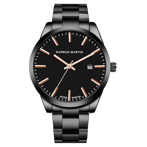 OFFCUP Reloj para Hombre, Relojes de Pulsera para Hombres, Reloj Analógico de Cuarzo con Correa en Acero Inoxidable et Fecha Automática, Negocios Casual Relojes de Pulsera para Hombres