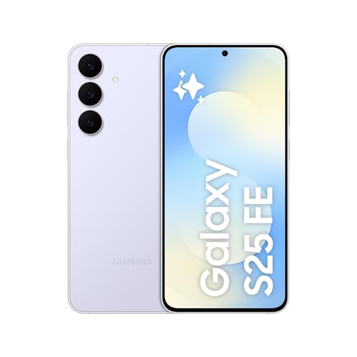Samsung Galaxy S25 FE 256GB, telemóvel com IA, moldura leve de 7,5 mm, ecrã FHD+ 6,7", câmara 50 MP, Exynos 2400, 8 GB RAM, garantia do fabricante 3 anos + 1 ano extra, azul glacial (verde ersão