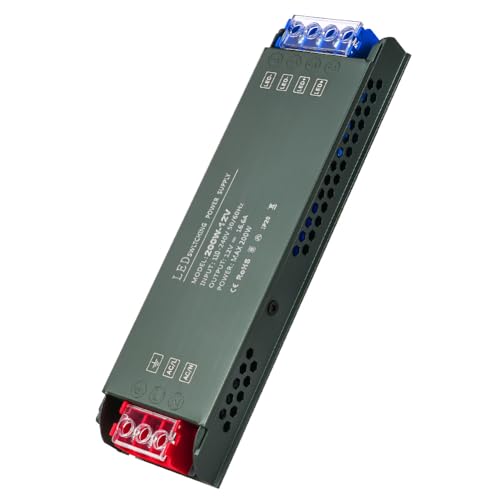 URAQT Transformador de 220 V a 12 V, 200 W, de comutação compacta, 16,6 A Driver fonte de alimentação de voltagem constante para faixa LED, lâmpadas e luzes de interior
