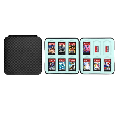 Vicloon Funda de Tarjetas de Juego,12 Ranuras Tarjetas de Juego para Nintendo Switch,Funda para Almacenamiento de Juegos para Nintendo Switch,Estuche de Almacenamiento de Juegos
