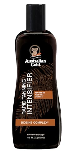 Australian Gold, Loção, sem crueldade animal, tom médio, acelerador e otimizador de bronzeado - 250 ml (0054402700976)