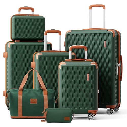 Melalenia Conjunto de malas rígidas, verde