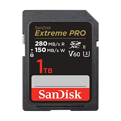 SanDisk 1 TB Extreme PRO cartão de memória SDXC, com até 280 MB/s, UHS-II, C10, U3, V60