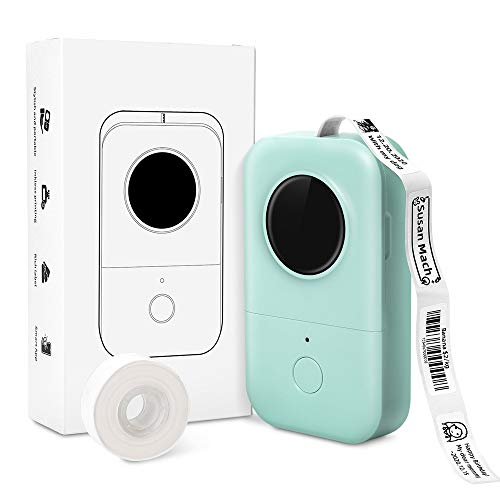 Phomemo D30 Impressora de etiquetas Bluetooth etiquetadora autocolantes impressora térmica portátil, para casa, colégio, loja, nome, verde