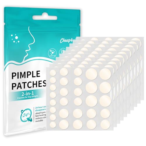 Patches Acne Pimple Patches óleo de árvore de chá e ácido salicílico adesivos grãos acne invisíveis e de absorção impermeável podem livrar-se a acne rapidamente (528 peças)