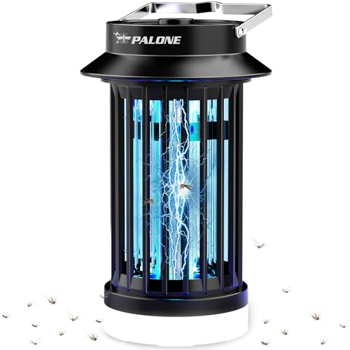 PALONE Candeeiro anti-mosquitos iluminação recarregável armadilha moscas captura mosquitos USB LED potente, adequado para quarto, jardim, campismo, interior e exterior.