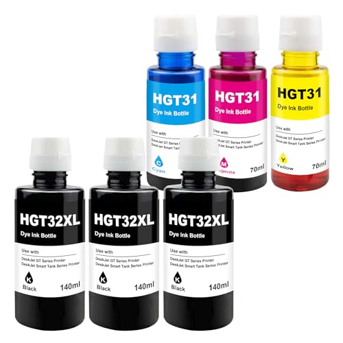 Yongairuink 31 32XL tinta substituição para 32XL 1VV24AE 31 1VU26AE 1VU27AE 1VU28AE para Smart Tank 5105 7006 7305 7306 7605 Smart Tank Plus 315 319 4 BR 55, 515, 516, 530 (3BK 1C 1 M)