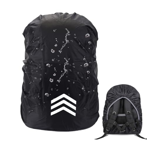 CPYJW Funda Impermeable para Mochila con Tiras Reflectante,Funda Mochila Impermeable（18-30L） Funda para Lluvia Chal para Lluvia Funda Lluvia Adecuada Senderismo Acampada Y Ciclismo