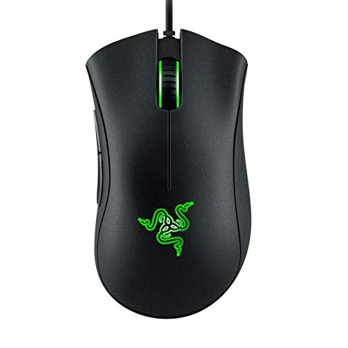 Razer DeathAdder Essential - rato Gaming com sensor ótico, 6400 DPI (5 botões programáveis, interruptores mecânicos, pegas laterais de borracha), preto
