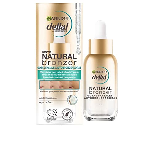 GARNIER DELIAL Gotas faciais autobronzeadoras com ácido hialurónico e água de coco bronzeado à medida sem marcas 30 ml