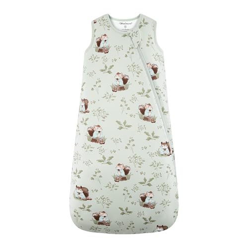 Mosebears Saco de dormir para bebé de inverno fibra de bambu 2,5 Tog, super macio e quente. 18-36 Meses (verde)