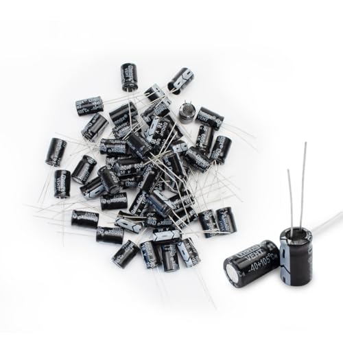 Innfeeltech condensadores eletróliticos de 50 peças 680uf 16 V condensadores eletróliticos radiais de alumínio