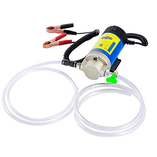 LEMOTO 12 V 100 W Bomba de transferência de óleo de motor, bomba extrator de líquido diesel elétrica, bomba de óleo diesel de baixo ruído equipada com 3 tubos