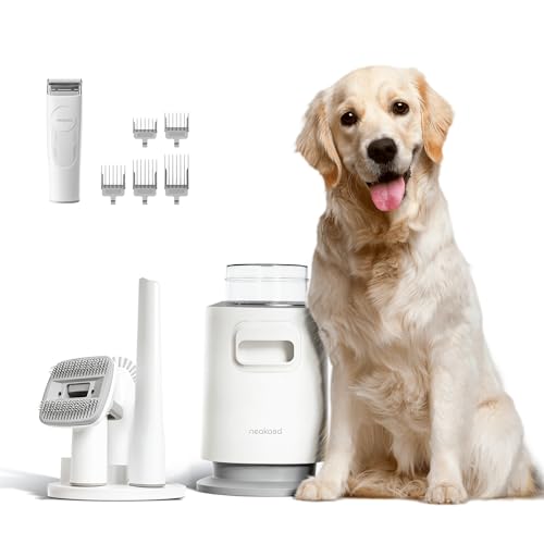 Neakasa P0 Pro - Corta-pelos para cães com aspirador, tosquiadora silenciosa para cães e gatos, depiladora de pelos de animais, máquina de cortar pelo de cães, removedor de pelos de cães
