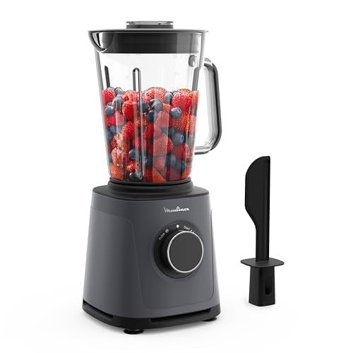 Moulinex PerfectMix Essential, batedeira de alta velocidade, 1200 W, tecnologia de lâminas Powelix, fácil de limpar, LM771BF0
