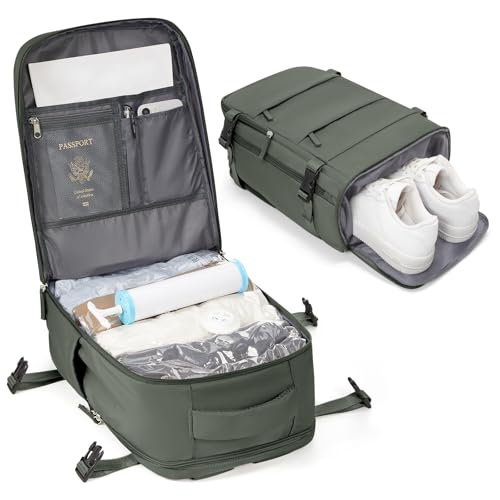 BJLFS Mochila viagem cabine avião 40 x 20 x 25 mulher mochila a vácuo Ryanair mala bagagem de mão 40 x 20 x 25 Ryanair mala de viagem homem malas de viagem cabine mochila portátil 14 polegadas para