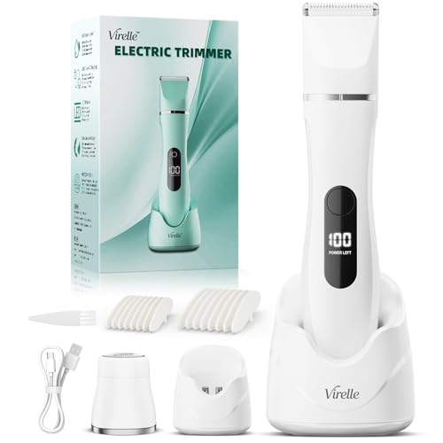 Raspador elétrico mulher IPX7 impermeável - máquina de barbear mulher zona antima (rosto, braças e corpo), máquina de barbear com 4 pentes de precisão, ecrã LED, recarga USB, presentes aniversário