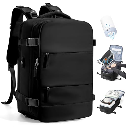 SZLX Mochila de viagem para mulher, mochila a vácuo, bagagem de mão 40 x 30 x 20 Ryanair Vueling Wizzair Easyjet, mochila de transporte impermeável para desporto, malas de viagem para computador
