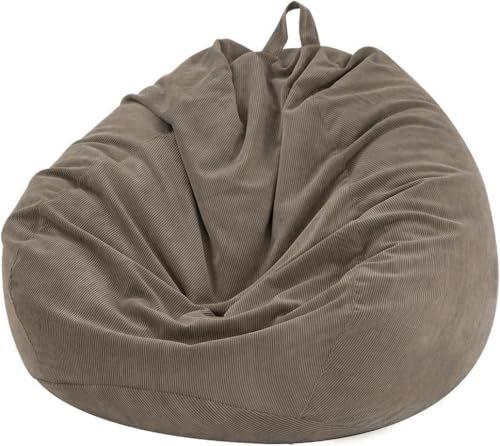 Nobildonna - Capa para pufe (sem enchimento) para crianças e adultos. Pufe extra grande para armazenar peluches ou espuma viscoelástica de veludo macio