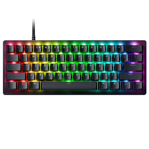 Razer Huntsman V3 Pro Mini - PC Teclado ótico analógico para desportos (Modalità Attivazione rápida, mostrador digital multifuncional e botões de controlo específicos) US-Layout | preto