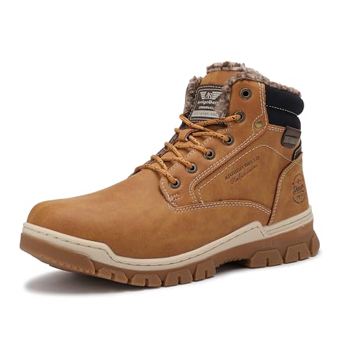 ARRIGO BELLO Botas homem inverno botins sapato neve clássico forrado pele trekking caminhadas tamanho 41-46