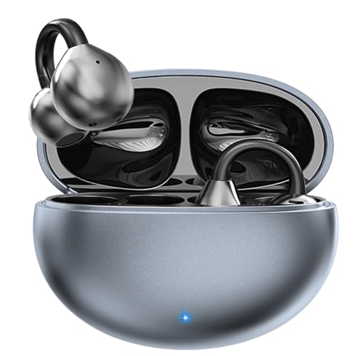 CATGIFF Auriculares sem fios Bluetooth 5.4, auriculares sem fios desportivos, abertos com controlo tátil fácil, 65H de reprodução, carregamento rápido USB-C para Running Sport, preto