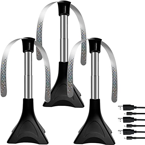PTHTECHUS 3 peças protetores de moscas anti-mosquitos, ventilador de proteção contra mosquitos, ventilador de moscas para fugir a voar, aproveite as suas refeições ao ar livre