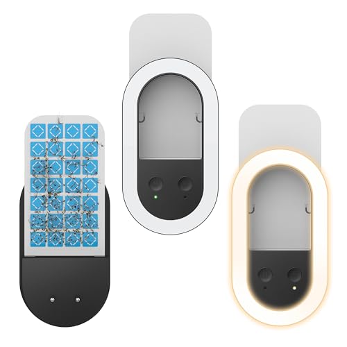 Embalagem de 2 armadilhas para moscas para interiores (2 dispositivos 10 cartões de cola), lâmpada de noite, mata-mosquitos, armadilha para insetos voadores tomada para moscas, traças, mosquitos
