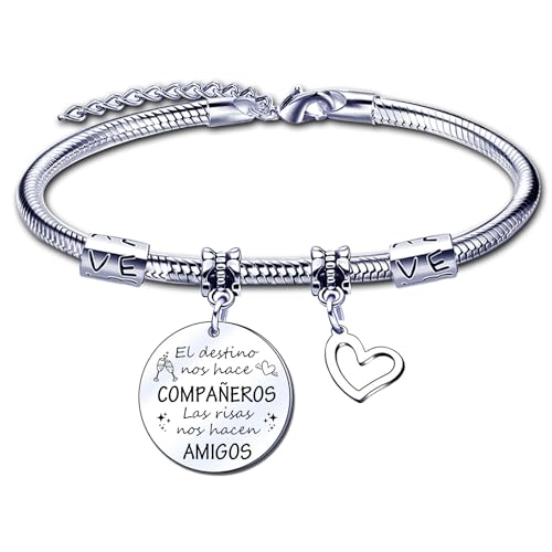YJYJZX Presentes amigos pulseira presente amiga pulseira presente personalizado e divertido colegas de trabalho presente companheira trabalho presente despedida companheira de trabalho presentes para