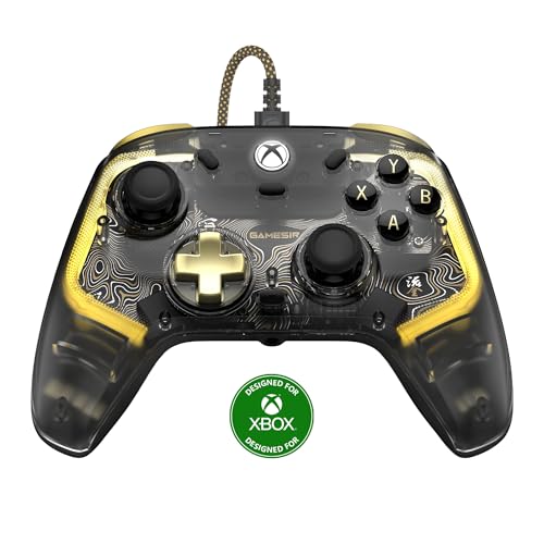 GameSir Kaleid Flux Xbox Controller- Mando de juegos con licencia oficial para Xbox Series X|S, Xbox One & Windows & Steam, Mando de videojuegos con cable con gatillo/joystick de efecto Hall