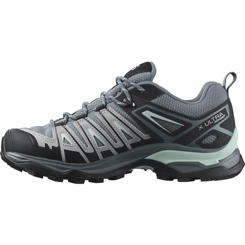 SALOMON X Ultra Pioneer Gore-Tex Sapatilhas para mulher ao ar livre, qualquer clima, fixação segura dos pés, estabilidade e amortecimento