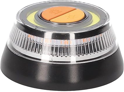 PMK GRUPO Luz V16 Homologada DGT | luz de emergência para carro averia ou acidente [visibilidade 1 km] | lanterna com base estampada ou gancho para pendurar de ativação simples idada PC21020081