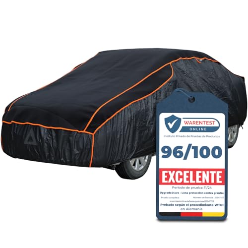 Upgrade4cars Capa de carro exterior anti-granizo, impermeável e universal, lona para cobrir para o verão e inverno, carro - XL (533 * 178 * 119 cm)
