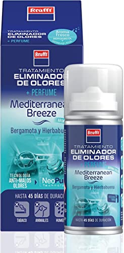Krafft Ambientador profissional, eliminador de odores de veículos, duração de até 45 dias, tecnologia Neo Pure de dupla ação, neutraliza odores de humidade, tabaco e animais de estimação, 150 ml