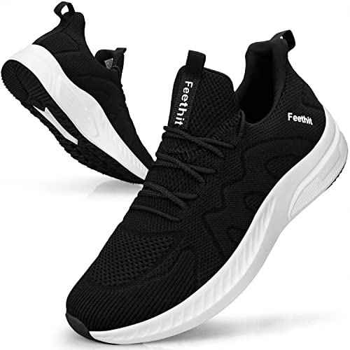 Feethit Sapatilhas desportivas sapatilhas corrida para homem correr jogging caminhar ambas ginásio fitness atlético ténis trabalho sapatilhas leves respiráveis sapatilhas desportivas homem