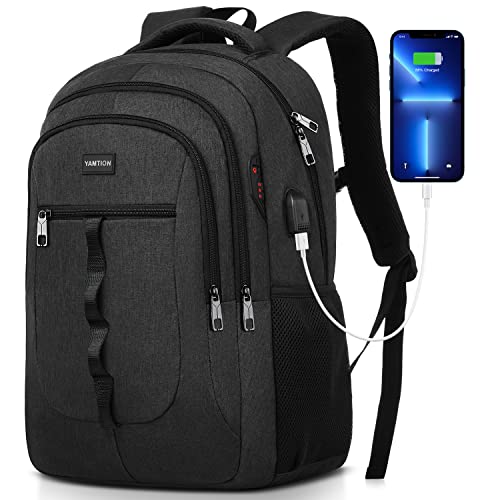 YAMTION Mochila escolar, mochila para homem e jovem mochila portátil para adolescente estudante universidade instituto escritório trabalho