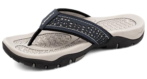 ChayChax Chinelos para homem, sandálias desportivas de praia e piscina, verão, sapatilhas Flip Flops com sola de borracha