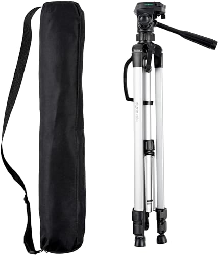 Amazon Basics Tripé leve para câmara, DSLR e binóculos, 1,52 m, com capa, preto