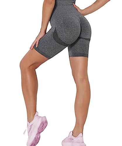 Merlvida Cintura alta leggings curtas mulher push-up calções desporto sem costura ginásio calções elásticos calças curtas opacos roupa de verão leggings desportivas para ioga fitness Running