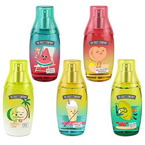Pack edição especial verão 5 Eau de Toilette The Fruit Company de aromas frutíferos e frescos.