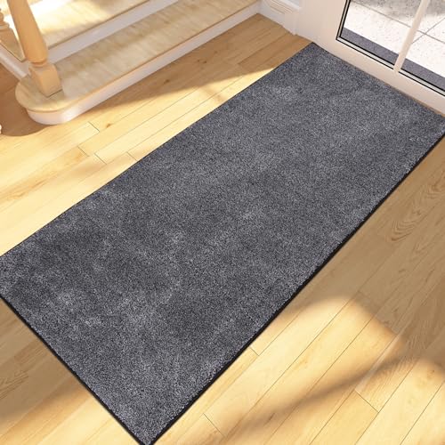 FCSDETAIL Capuz de entrada para casa longa 60 x 150 cm, tapete antiderrapante e lavável na máquina, tapete absorvente para cães, entrada, porta, corredor, cozinha