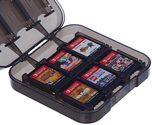 Amazon Basics Funda para almacenamiento de juegos, para Nintendo Switch - Negro