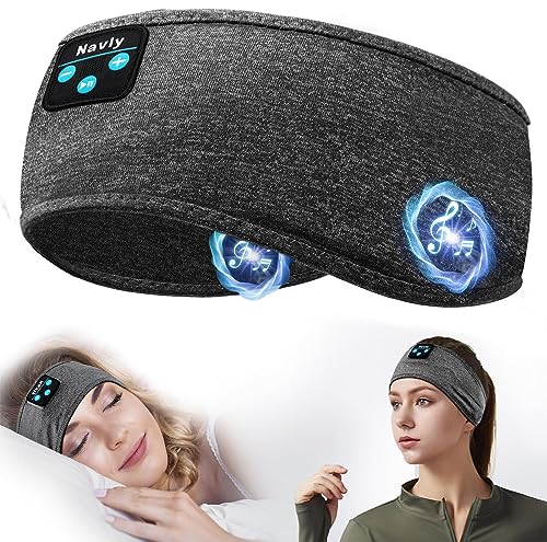 Navly Auriculares para dormir com Bluetooth para dormir de lado, auriculares de banda aconchegante para mulheres, para dormir e descansar, ideia de presente para mulheres e homens