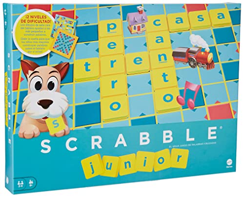 Mattel Games Scrabble júnior, jogos de mesa para crianças (Mattel Y9669).