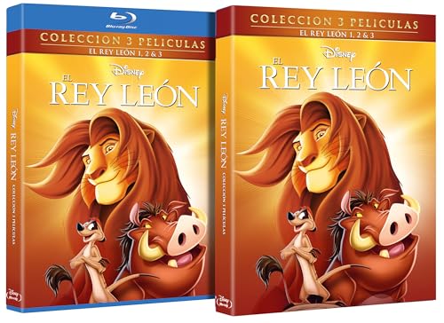 El Rey Leon (The Lion King) (Blu-ray) Pack 3 Peliculas: Rey Leon + El Tesoro de Simba + Hakuna Matata